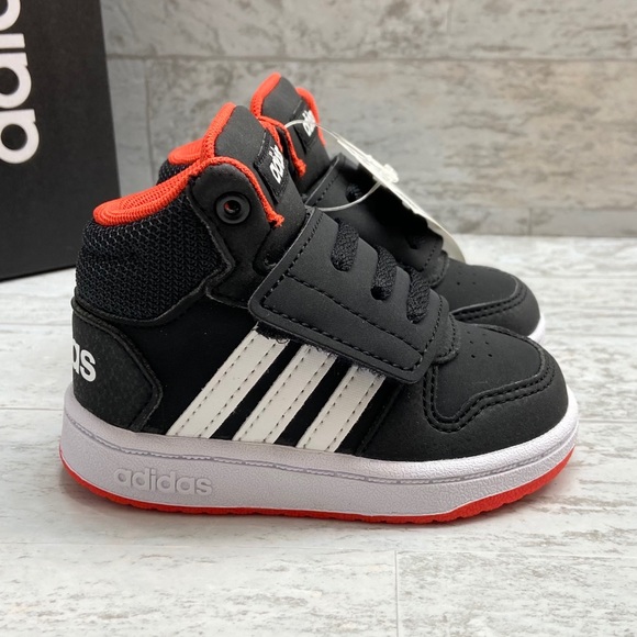 adidas Other - Adidas Hoops Mid 2.0 Toddler Velcro Sneakers